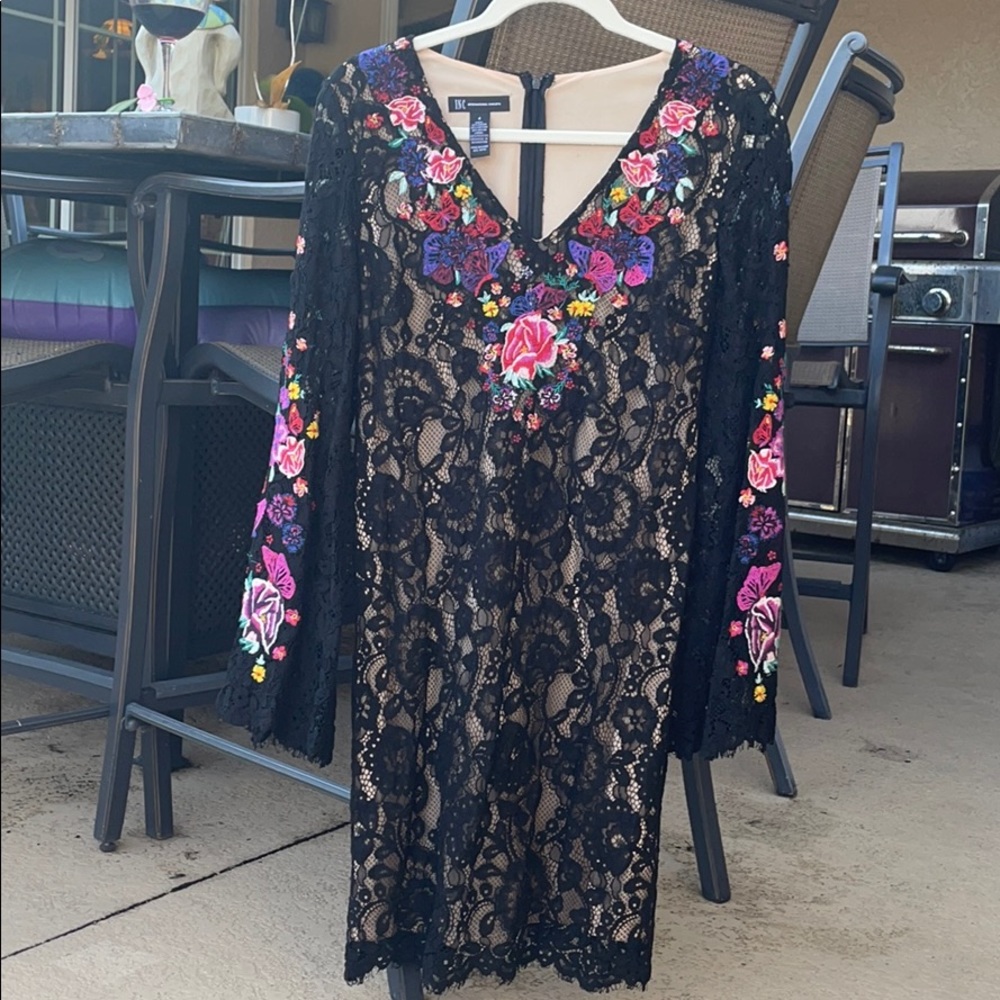 Inc size 4 embroidered dress